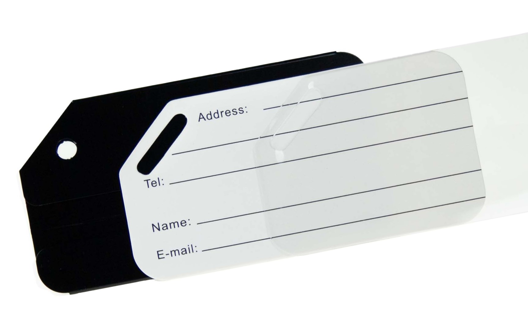 Aliminium_Luggage_Tag_Black_5 Taschen - Kofferanhänger